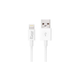 iGear CABLE CHARGE/SYNC IPHONE 1M MFI WHITE