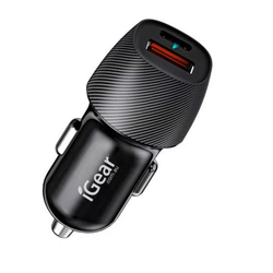 iGear Charger Auto PD 20W+QC 3.0 USB-A & Type-C