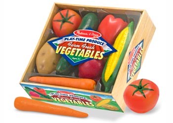 Melissa & Doug Play Time Vegetables - 7 Pieces