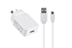 iGear CHARGER 240V WITH MICRO USB CHARGE/SYNC CABLE WHITE